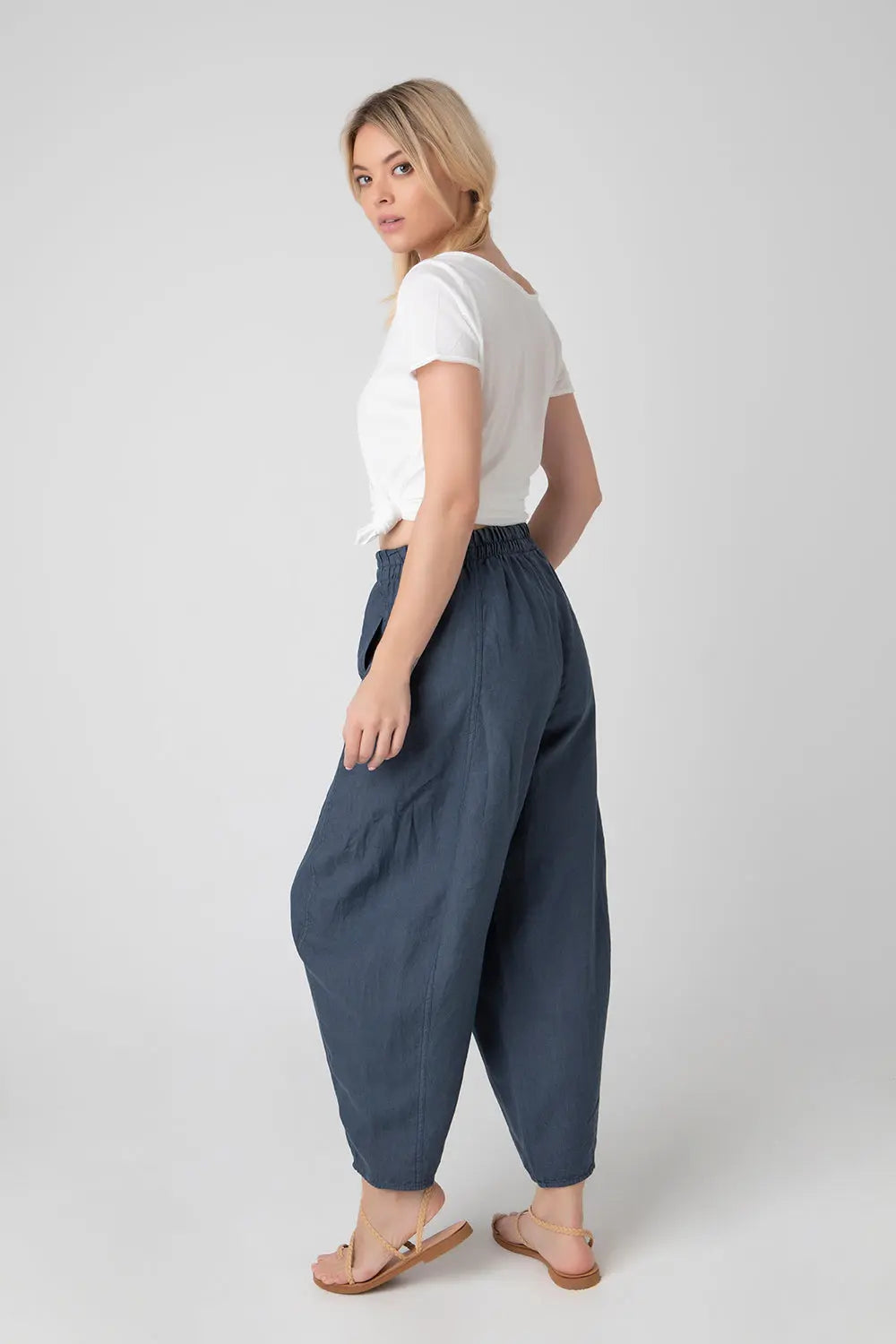 Ankle Linen Pants NIMAconcept