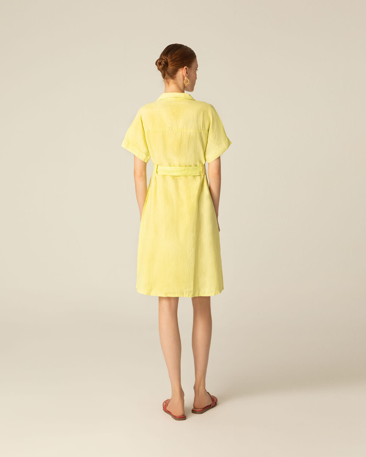 Linen Chemisier Dress