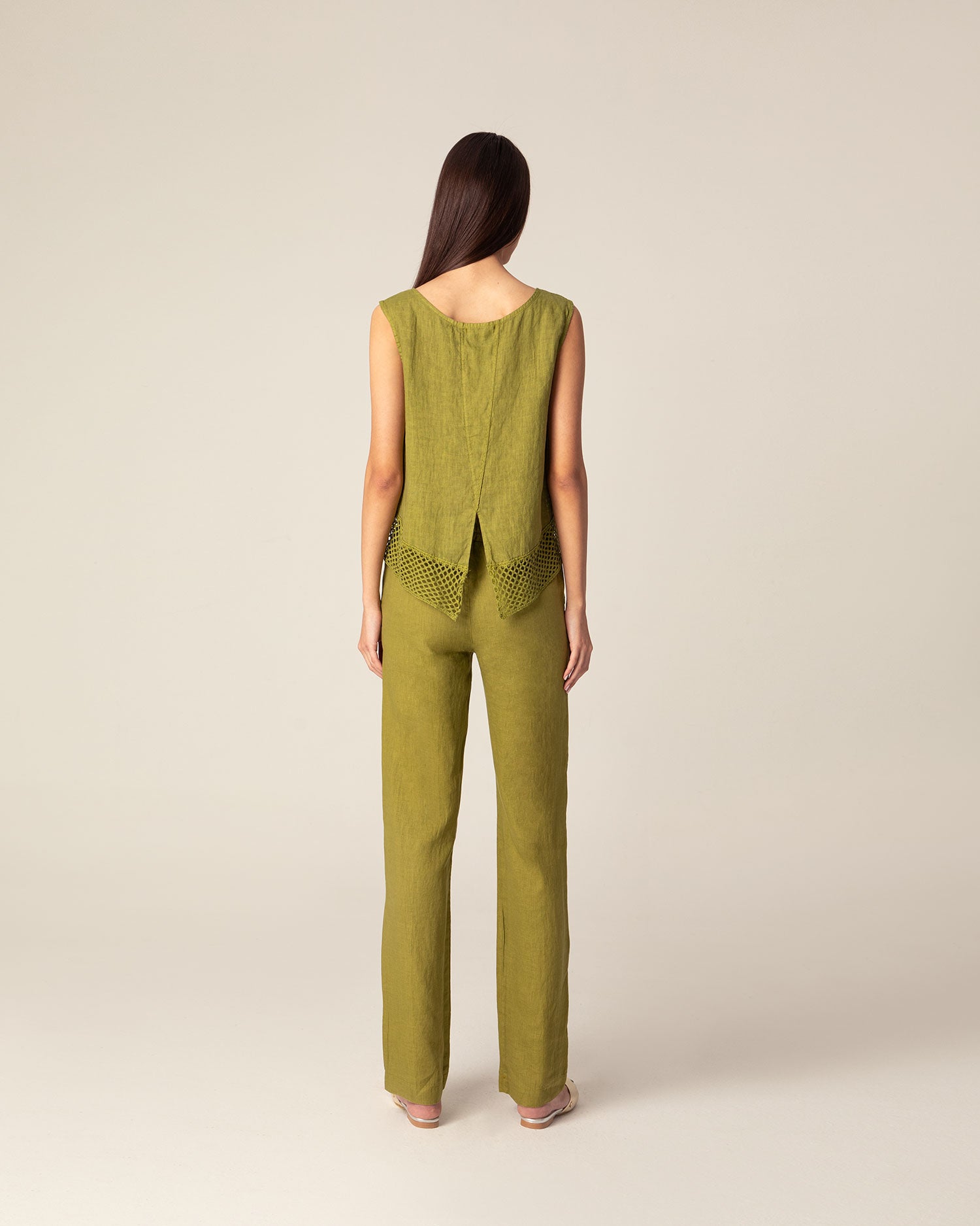 Linen Slim Fit Pants